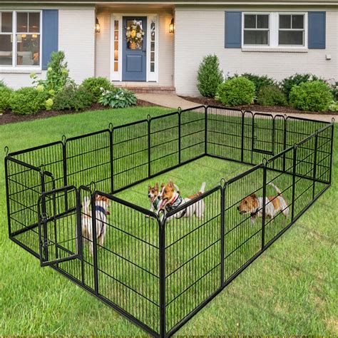 metal dog fence enclosure|portable dog outside enclosures.